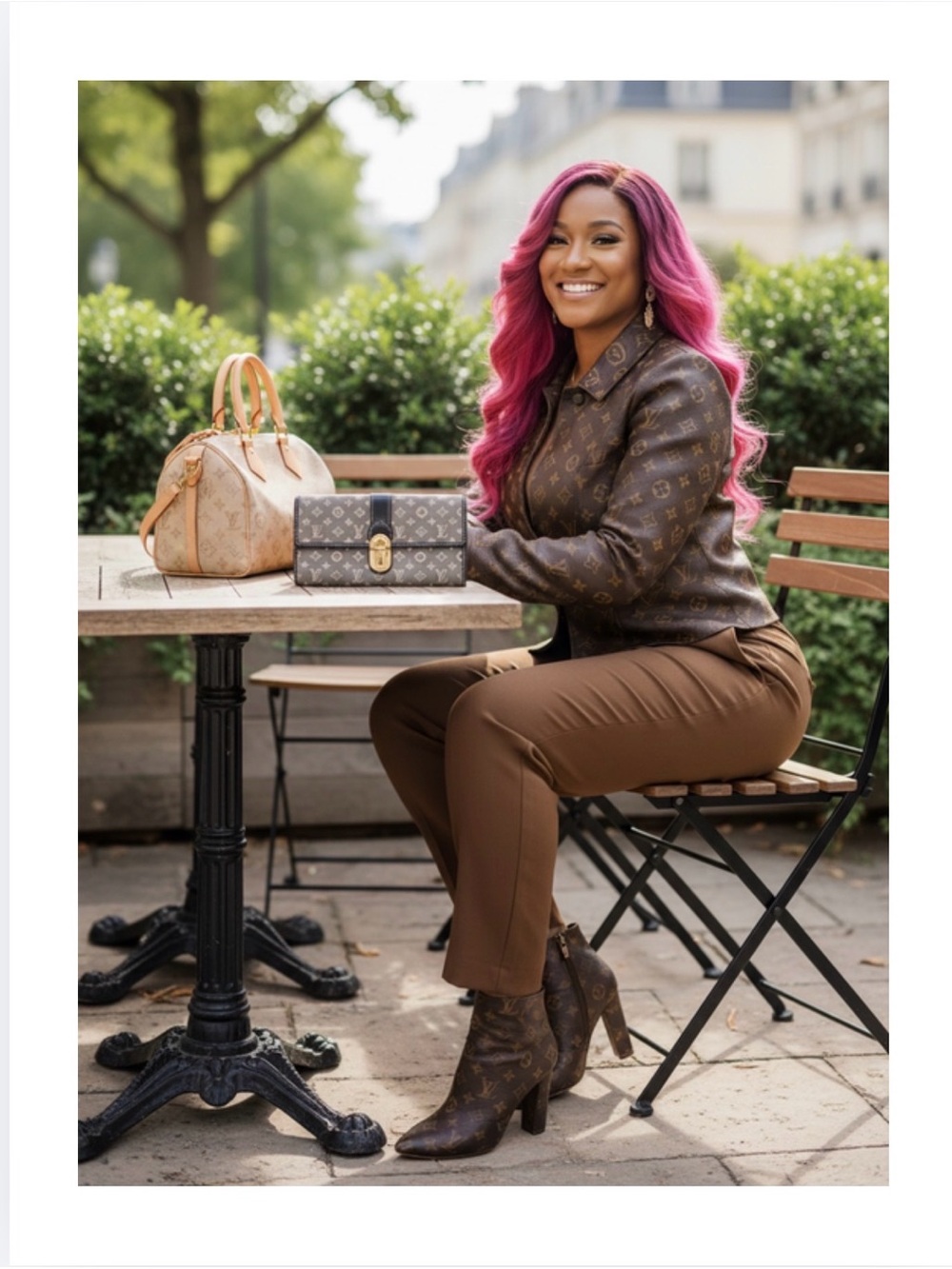 LOUIS VUITTON Mini Lin Monogram Clasp Wallet & Dust Bag, Authentic. EUC - Picture 10 of 17